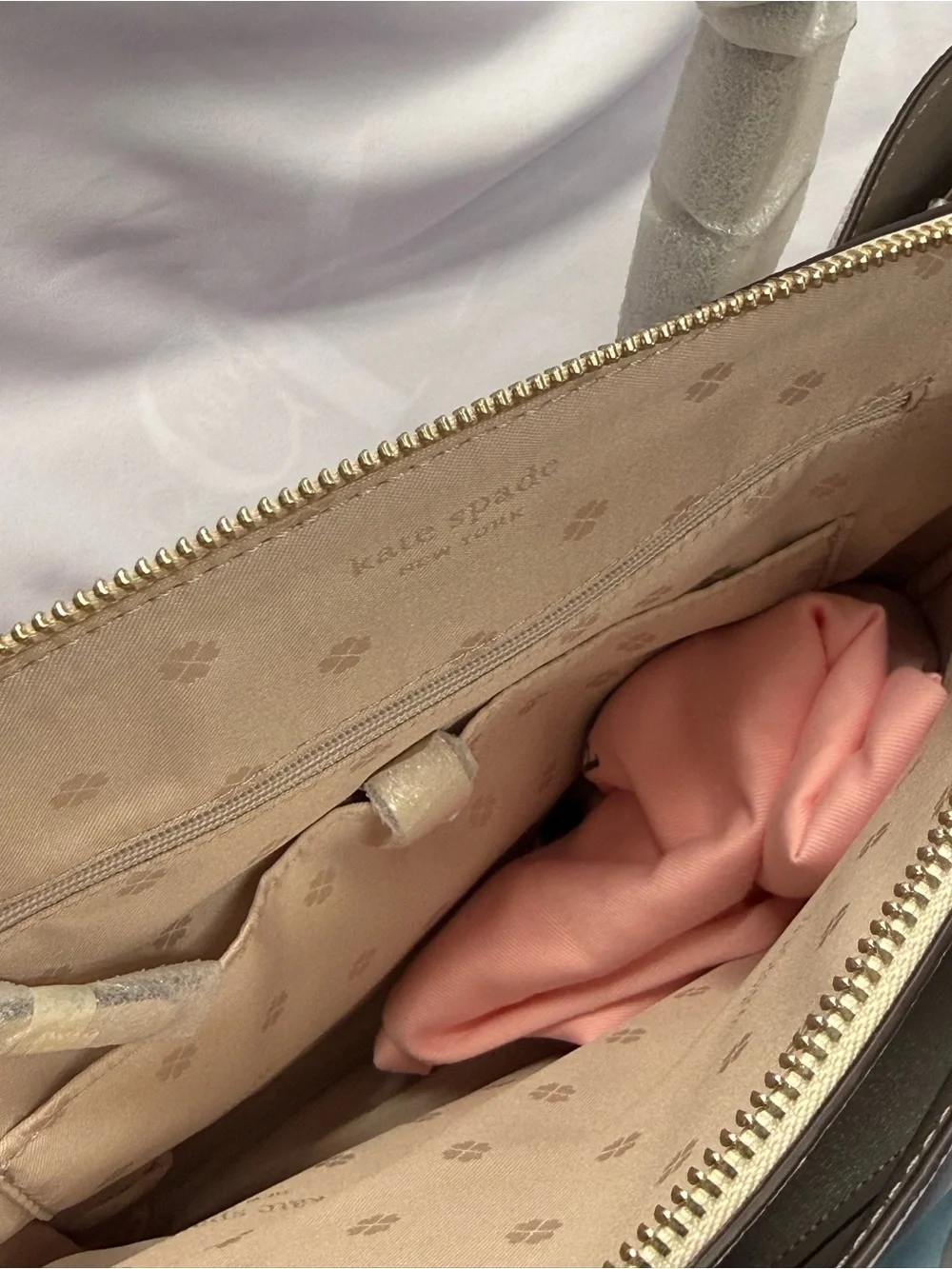 (new+tag) Kate Spade Margaux Large Satchel Lilac & Cream Leather Two-Tone